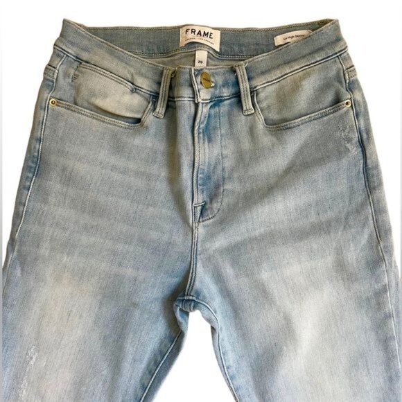 Frame Denim Shift Le High Waist Skinny Jeans W29 EUC - Picture 4 of 12